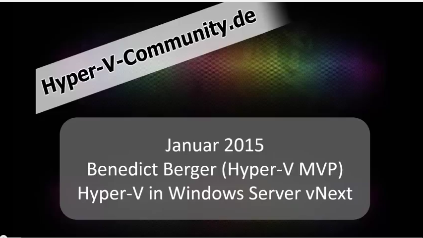 Hyper-V in Windows Server vNext
