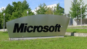 Microsoft Deutschland 16:9 hires Firmenschild Unterschleissheim